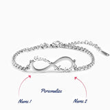 Infinity Two Name Bracelet