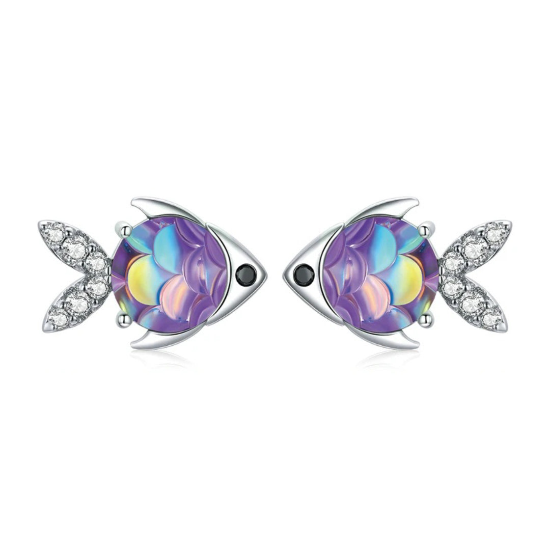 Happy Tropical Little Fish Earring