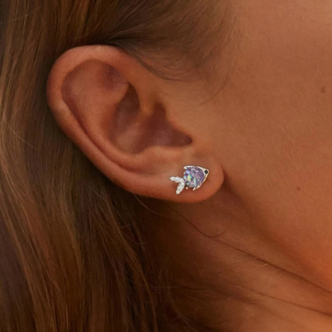 Happy Tropical Little Fish Earring