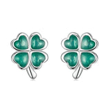 Four-Leaf Clover Stud Earrings