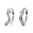 Snake Ear Buckles Inlaid with Green Zirconium