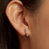 Snake Ear Buckles Inlaid with Green Zirconium