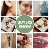 Yellow Bee Drop Earrings for Women