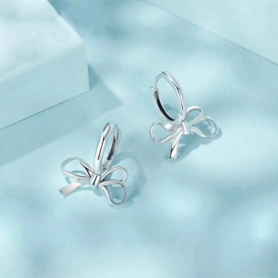 Simple Bow Ear Buckles Classic Drop Earrings