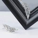 Vintage Feather Wings Long Drop Earrings