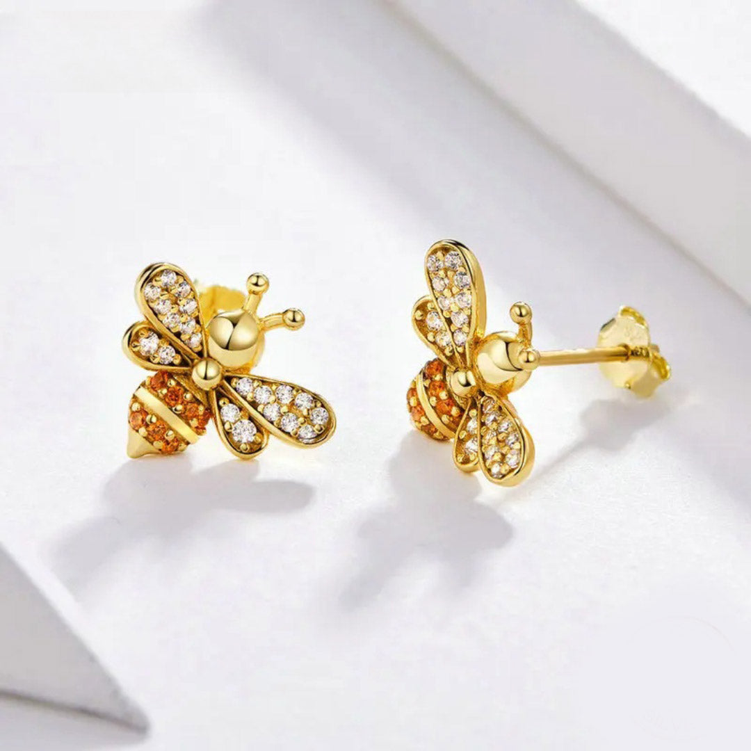 Baby Bee Fashion Crystal Ear Studs