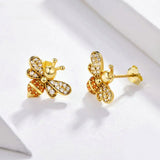 Baby Bee Fashion Crystal Ear Studs