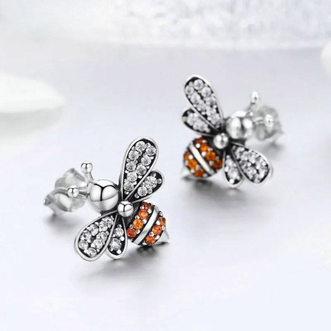 Baby Bee Fashion Crystal Ear Studs