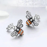 Baby Bee Fashion Crystal Ear Studs
