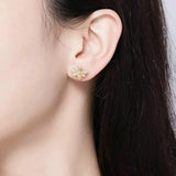 Baby Bee Fashion Crystal Ear Studs