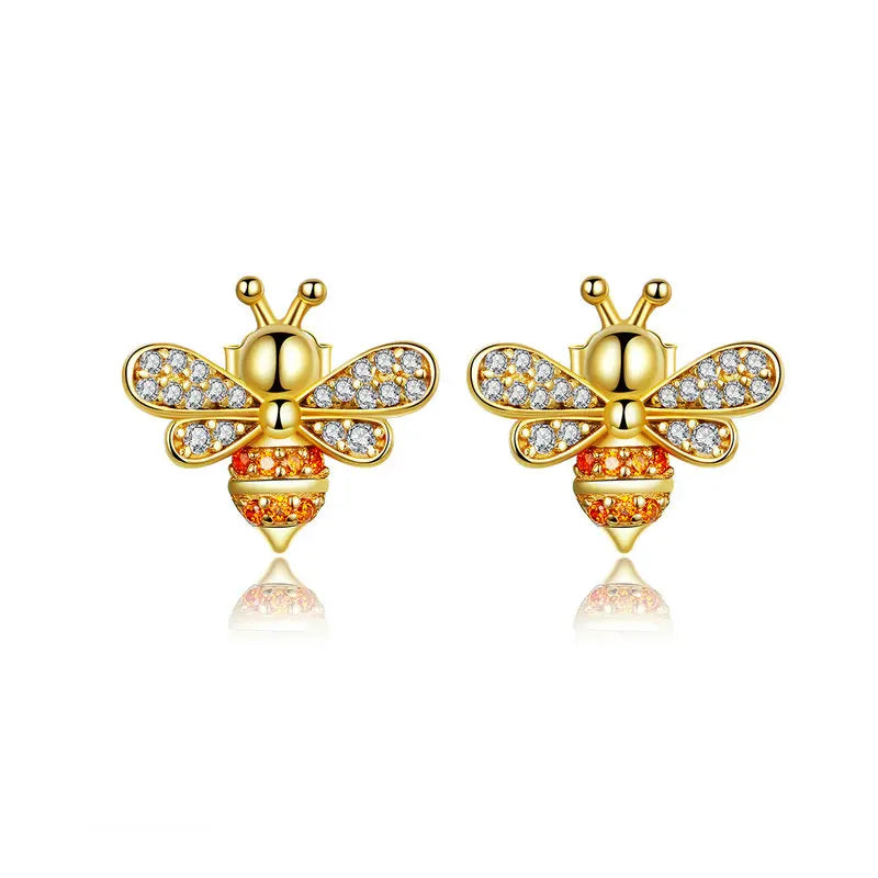 Baby Bee Fashion Crystal Ear Studs