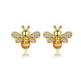 Baby Bee Fashion Crystal Ear Studs