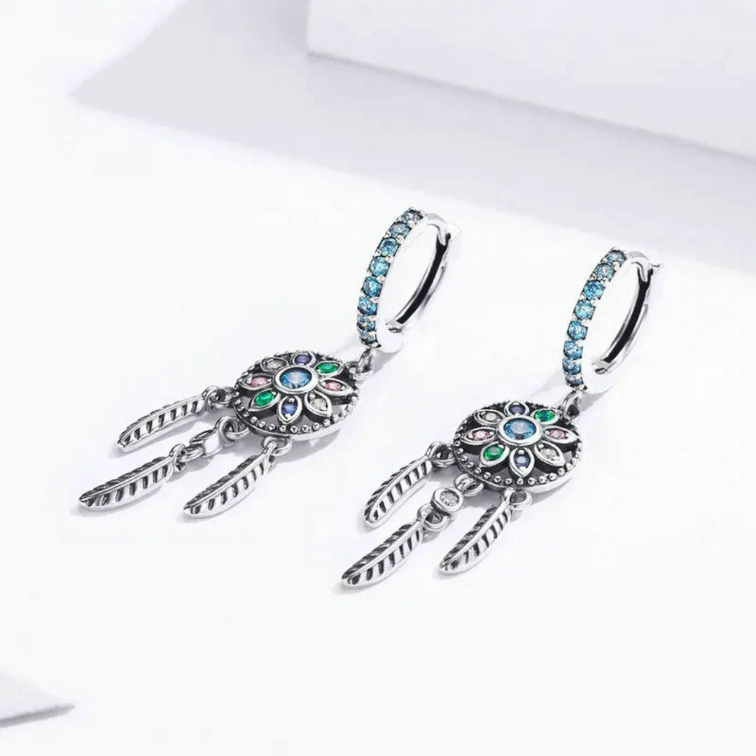 Bohemia Dreamcatcher Hanging Drop Earrings