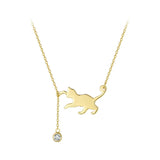 Cat Cute Pendant Choker Necklace
