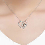 Lovely Koala in Heart Pendant Necklaces