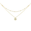 Vintage Gold Sun and Moon Double Layers Choker Necklaces