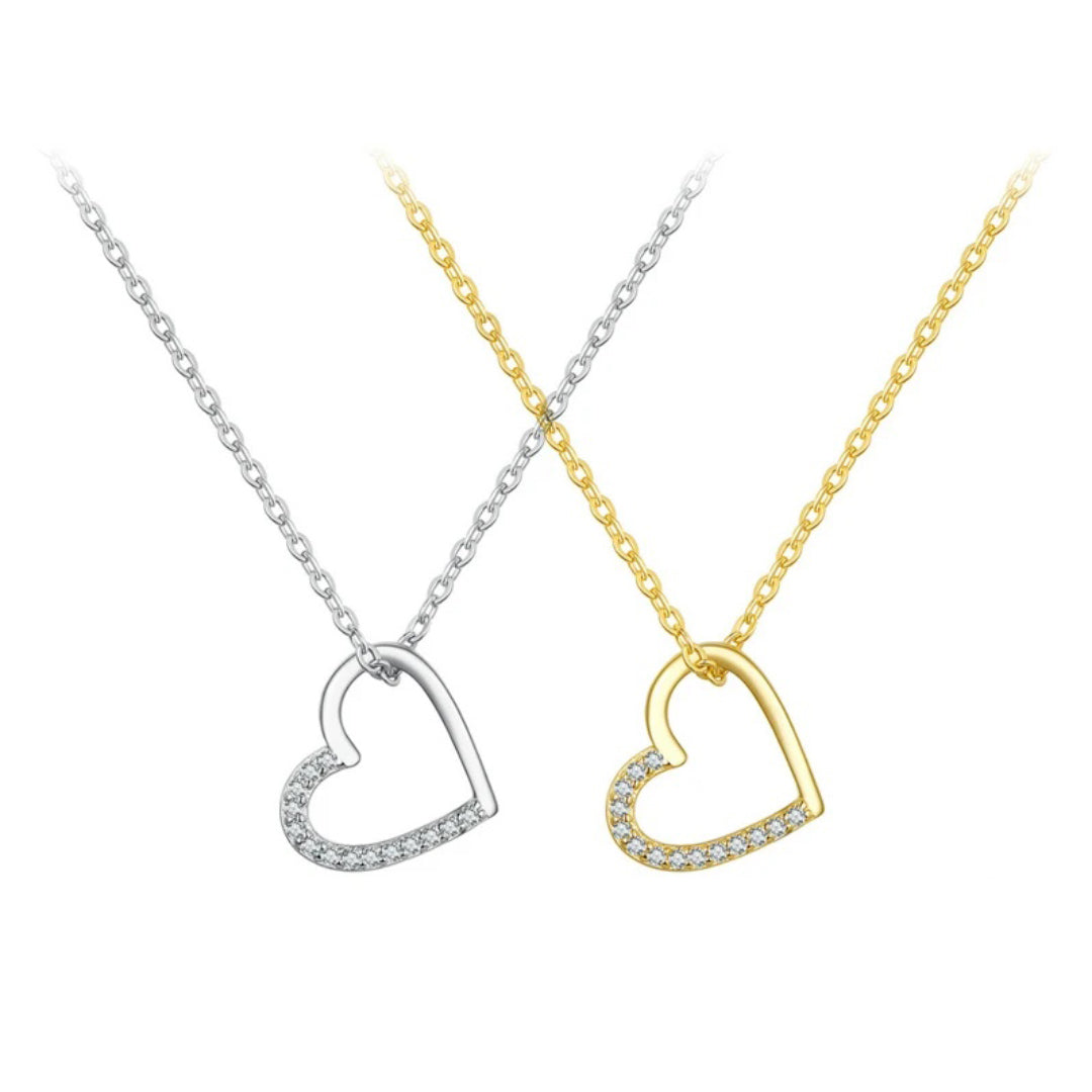 The shape of Love Heart Chain Necklace