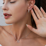 The shape of Love Heart Chain Necklace