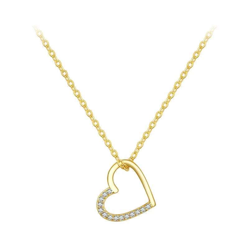 The shape of Love Heart Chain Necklace
