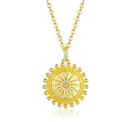 Sun Coin Chain Collier Fashion Pendant Neckalce