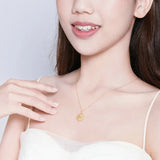 Sun Coin Chain Collier Fashion Pendant Neckalce