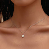 White Opal Sun Apollo Chain Pendant Necklace