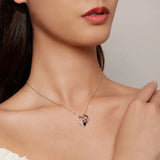 Baby Panda Crystal Silver Necklace