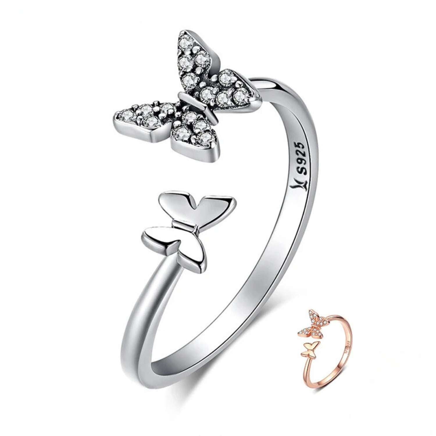 Mom & Baby Butterfly Love Ring