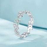 Baby & Mom Green Butterflies Love Ring