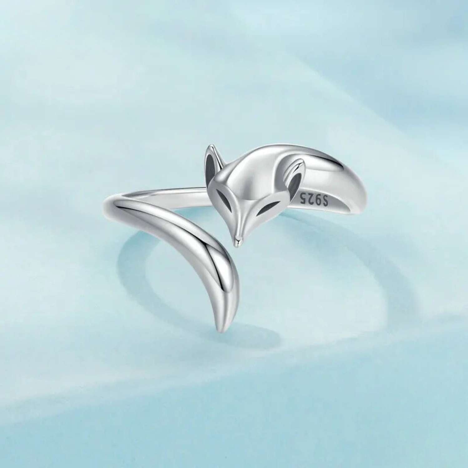 Sterling Silver Fox Ring