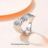 Angel Wing Fashion Statement Silver Ring