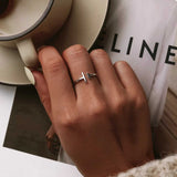 Simple Minimalist Open Adjustable Finger Rings