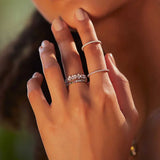 Sweet Wreath Romatic Sterling Silver Ring