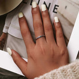 Stackable Simple Diamond Band Ring
