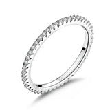 Stackable Simple Diamond Band Ring