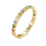 Stackable Simple Diamond Band Ring