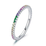 Stackable Simple Diamond Band Ring