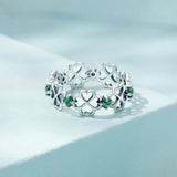 Four Leaf Clover Good Luck Ring