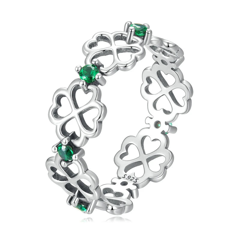 Four Leaf Clover Good Luck Ring