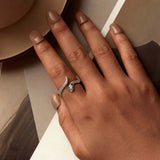 Carved Snake Design Sterling Silver Ring