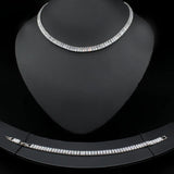 Rectangular Minimalist Glistening Jewelry Set