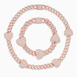 Grandeur Cuban Hearts Jewelry Set
