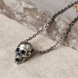 Skeleton Silver Beads Gothic Pendant