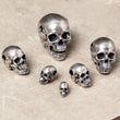 Skeleton Silver Beads Gothic Pendant