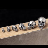 Skeleton Silver Beads Gothic Pendant