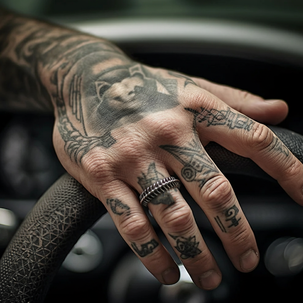 3D Snake Bone Punk Silver Ring