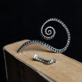 Octopus Left Ear Cuff Stud Earrings