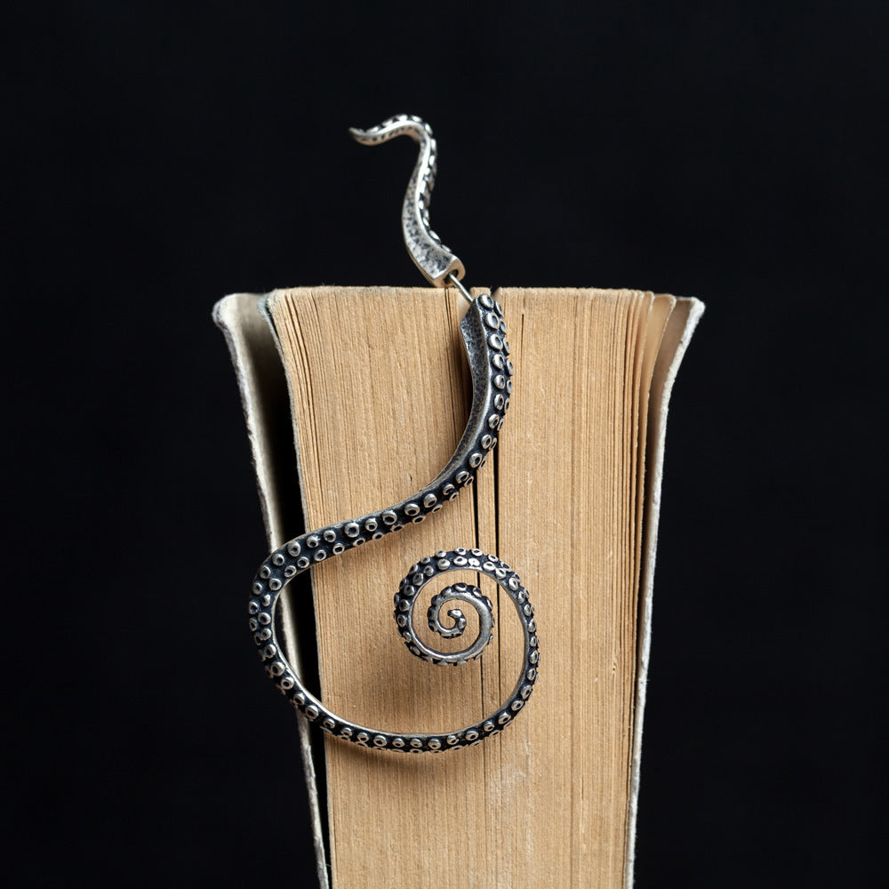 Octopus Left Ear Cuff Stud Earrings