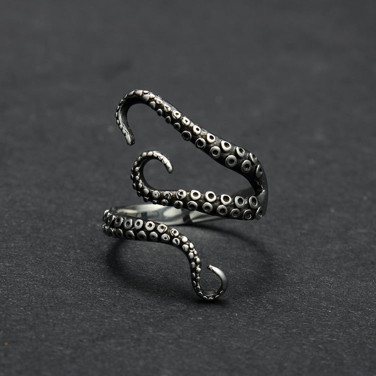 Octopus Tentacle Adjustable Ring