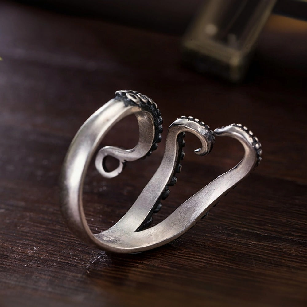 Octopus Tentacle Adjustable Ring